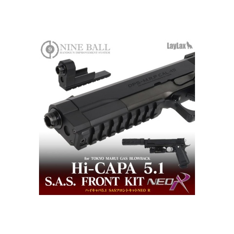 Laylax Aluminum Custom S.A.S. NEO Front Kit for Tokyo Marui Hi Capa 5.1 Series GBB Pistols